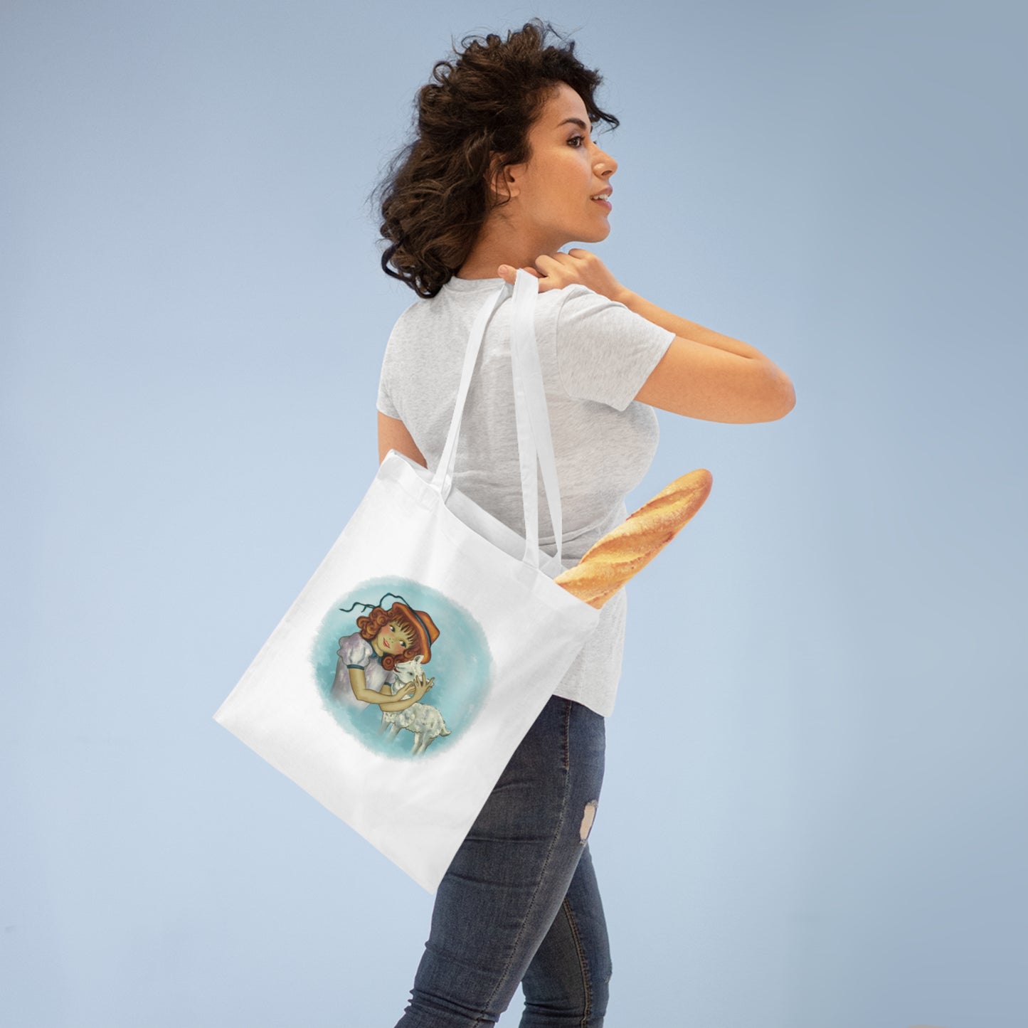 Mary's Little Lamb - Tote Bag