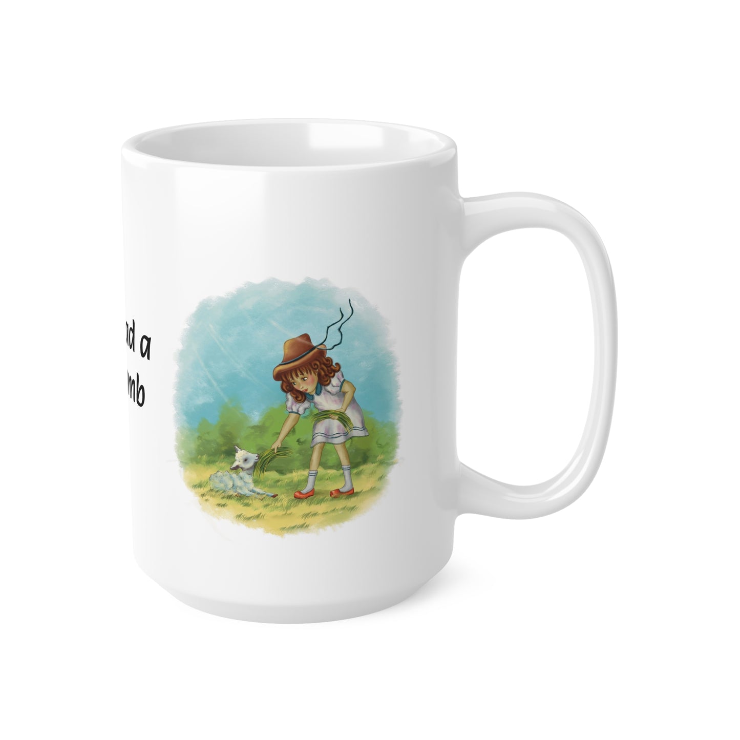 Mary Had A Little Lamb - (Feeding) Sleek and Polished Ceramic Coffee Mugs, 11oz, 15oz