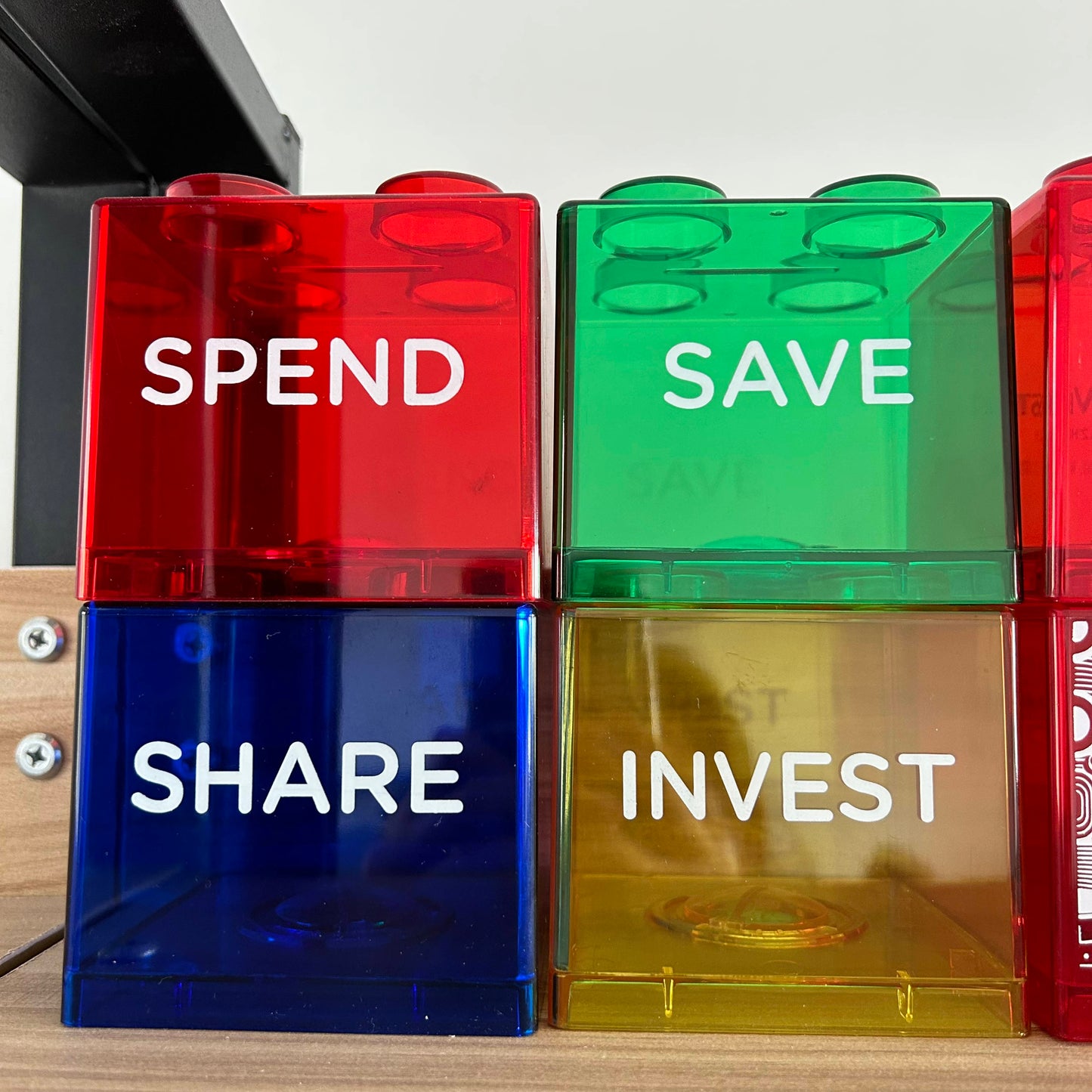 Lego Style Money Boxes (Set of 4)