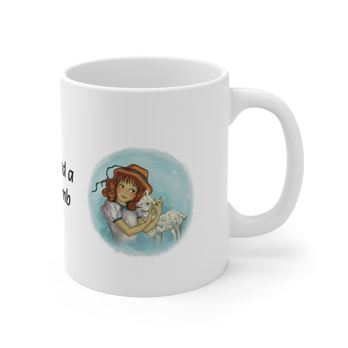 Mary Had A Little Lamb - (Hugging) Sleek and Polished Ceramic Coffee Mugs, 11oz, 15oz