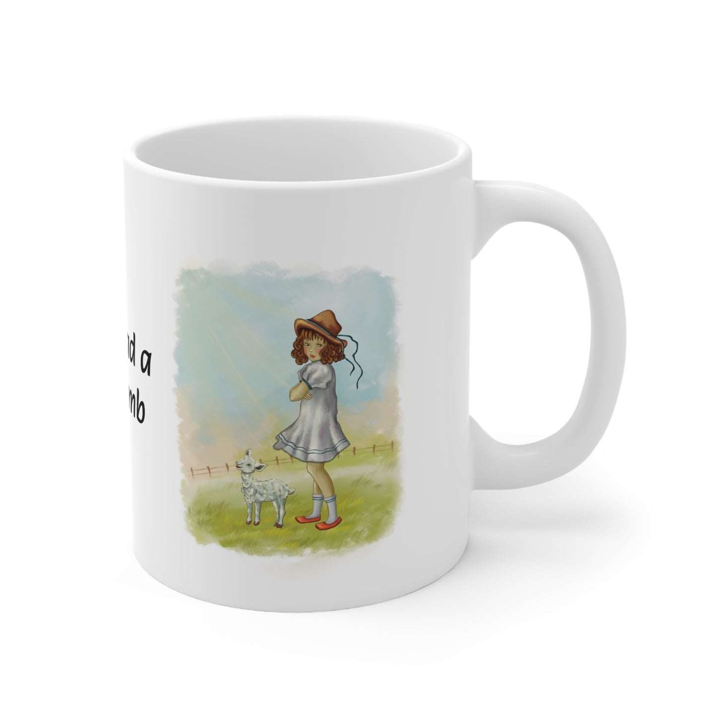 Mary Had A Little Lamb (Looking) Sleek and Polished Ceramic Coffee Mugs, 11oz, 15oz