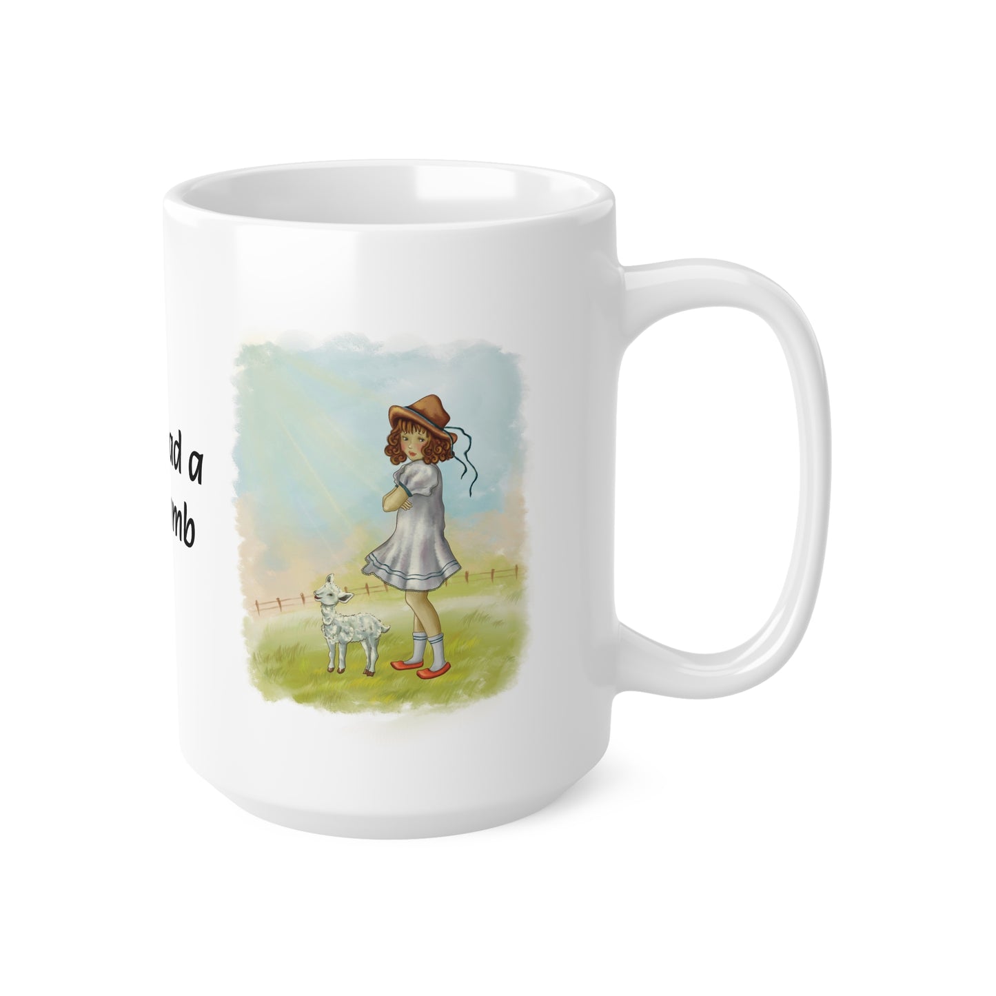 Mary Had A Little Lamb (Looking) Sleek and Polished Ceramic Coffee Mugs, 11oz, 15oz