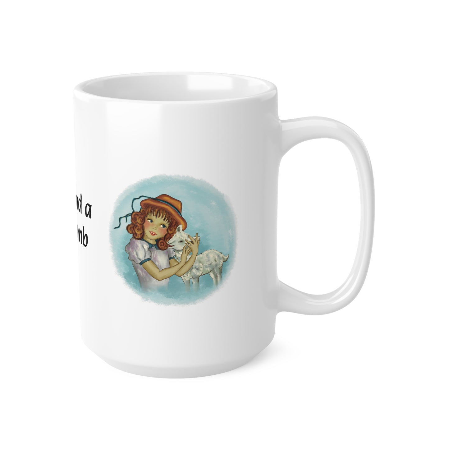 Mary Had A Little Lamb - (Hugging) Sleek and Polished Ceramic Coffee Mugs, 11oz, 15oz